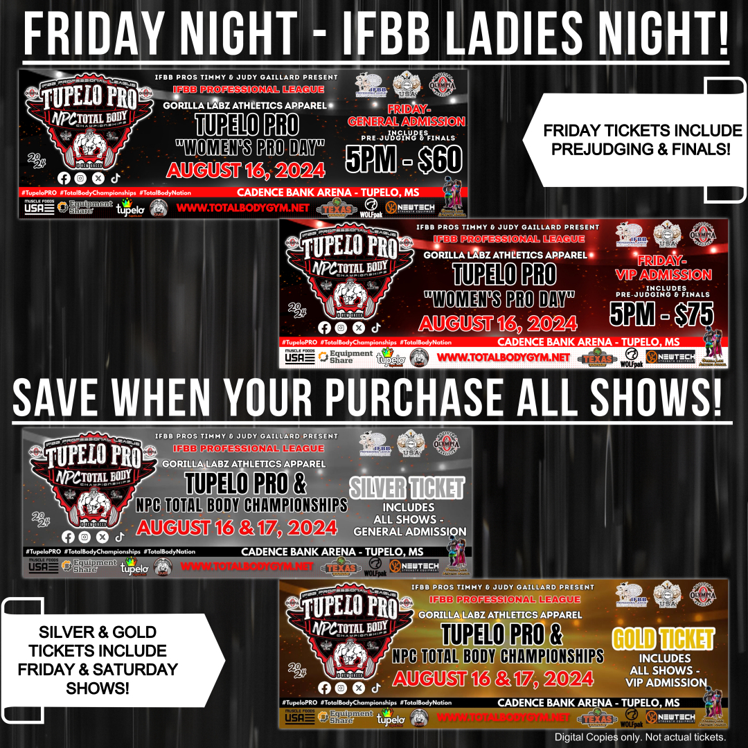 Friday night + Combo tickets
