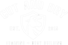 cut dry logo white
