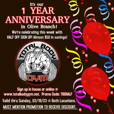 1 YEAR ANNIVERSARY AD
