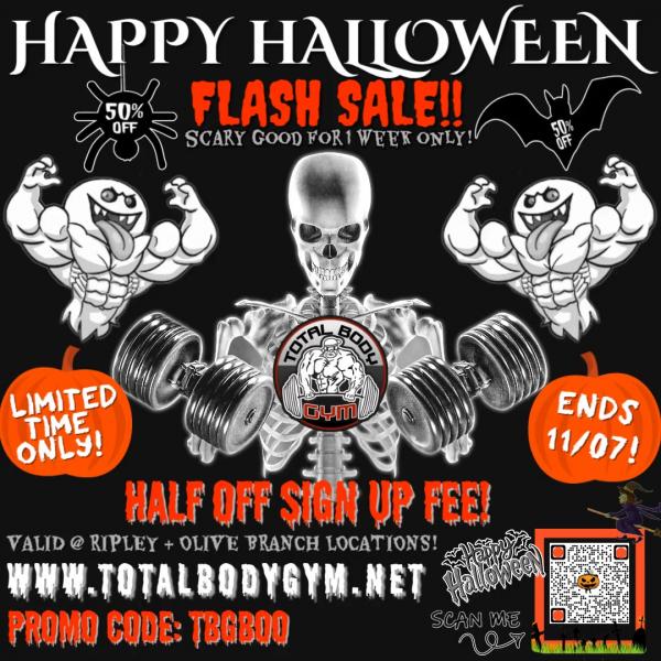 Gym Halloween Sale Flyers